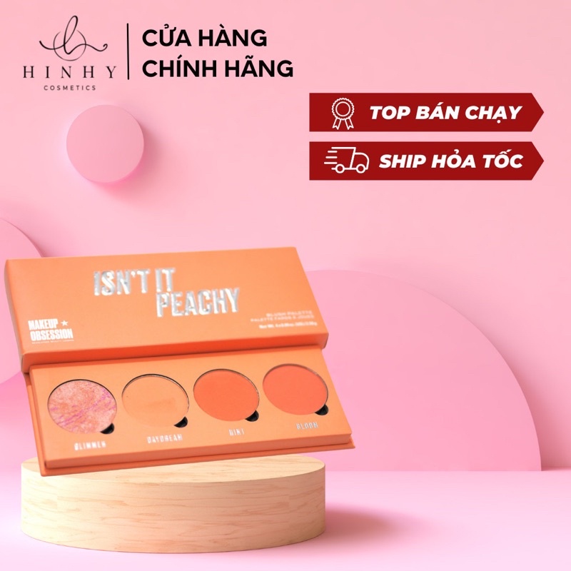 Bảng phấn má Revolution Isn't It Peachy Blush Palette