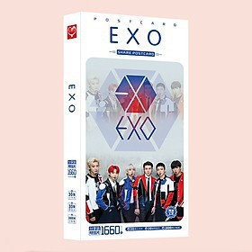 Postcard EXO 1660 tấm mới nhất có kèm hình dán