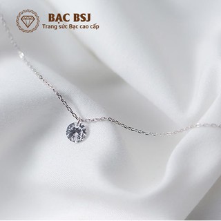 Dây chuyền nữ Bạc BSJ mặt đá DNU09