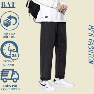 Quần jean Baggy BAT ,quần jean nam đẹp ống rộng dáng xuông hottrend phong cách  thời trang hàn quốc.