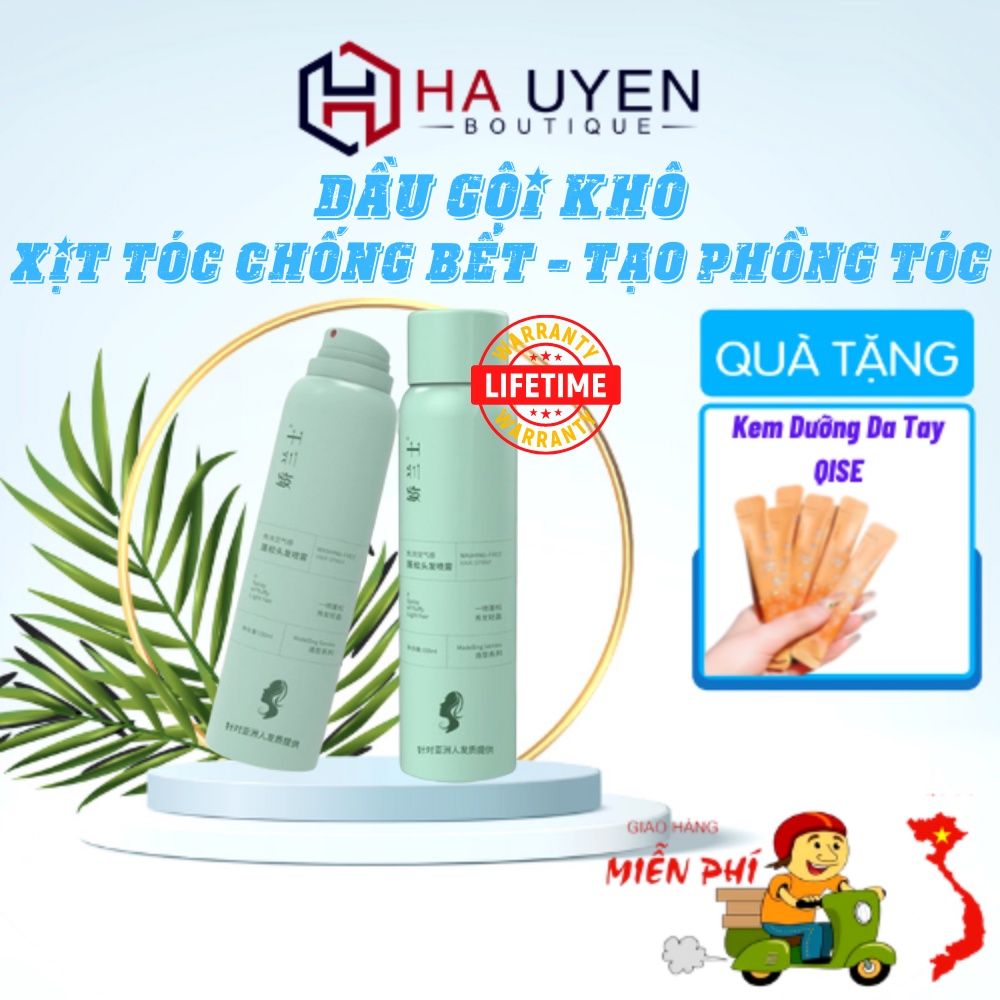 Dầu Gội Xịt Khô, Chống Bết, Tạo Phồng Tóc Siêu Hot 3 Tầng Hương Nước Hoa Bồng Bềnh Suốt 8 Tiếng - 150ml [ CHÍNH - HÃNG ]
