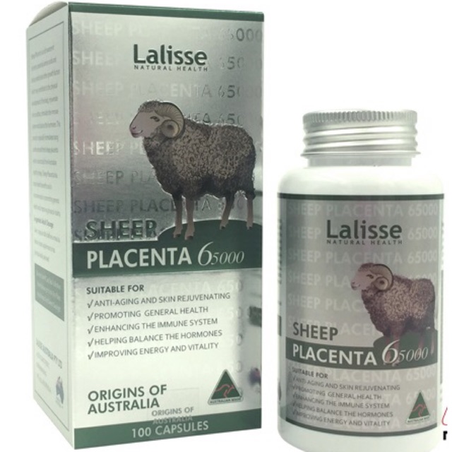 Lalisse Sheep Placenta 65000 - Viên uống nhau thai cừu đẹp da