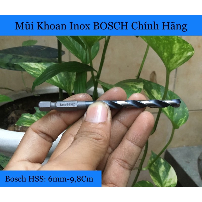 Mũi Khoan Inox BOSCH  Impact 6mm-9,8Cm