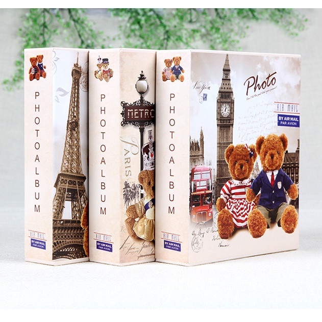 Album đựng ảnh 15x21 đựng được 50-100 ảnh bìa cứng phong cách châu Âu