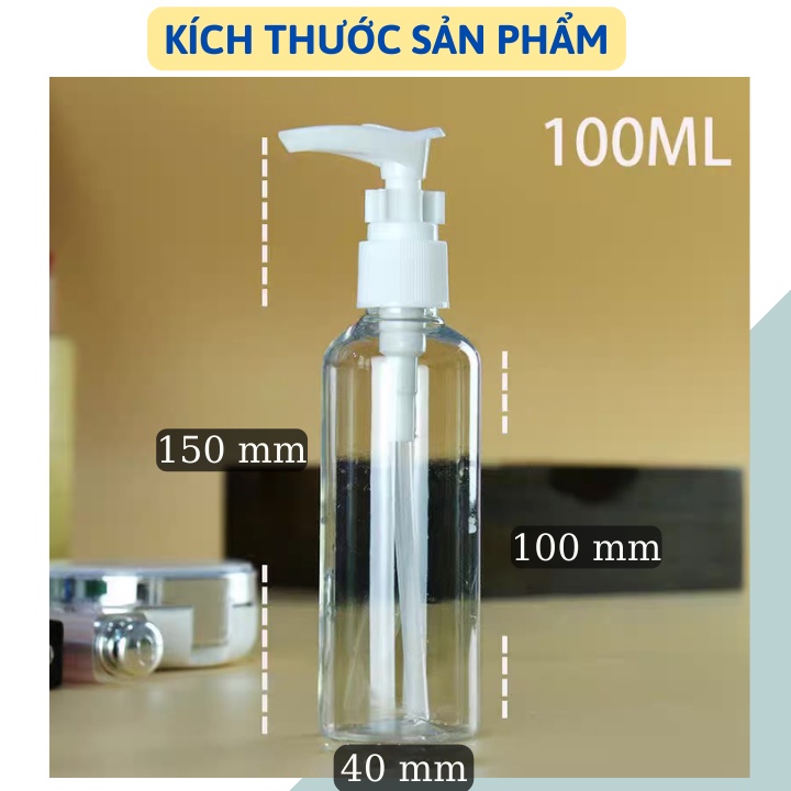 Combo 3 Lọ Chiết Mỹ Phẩm Dung Dịch Dạng Xịt, Dạng Vòi ( Dung Tích 100ML) - br00697