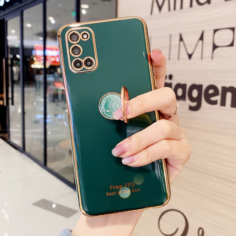 Ốp Điện Thoại silicone Mềm Mạ Viền Đơn Giản Cho Samsung A32 A52 A72 NOTE20 NOTE20 ULTRA M31 M51 A03S A13