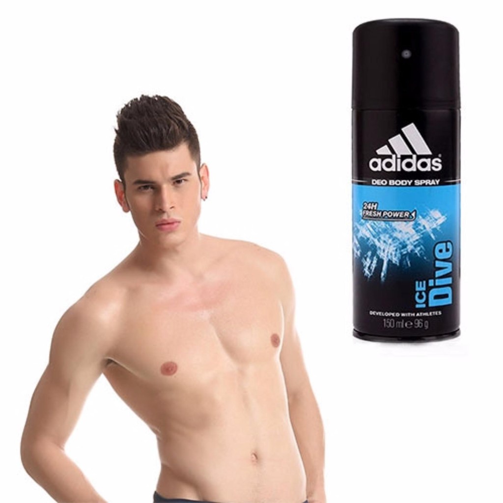 Xịt khử mùi nam ADIDAS Deo Body Spray 24H Fresh Power 150ml #Ice Dive