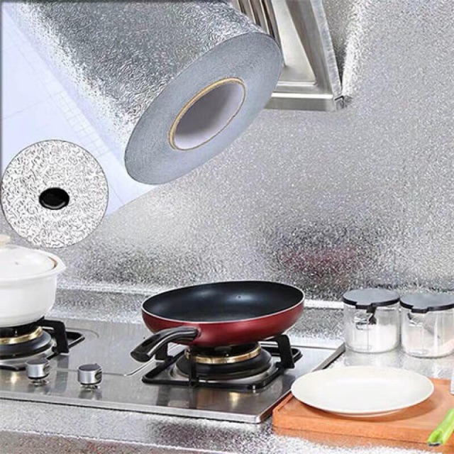 Giấy Bạc Dán Bếp 0.6m x3m