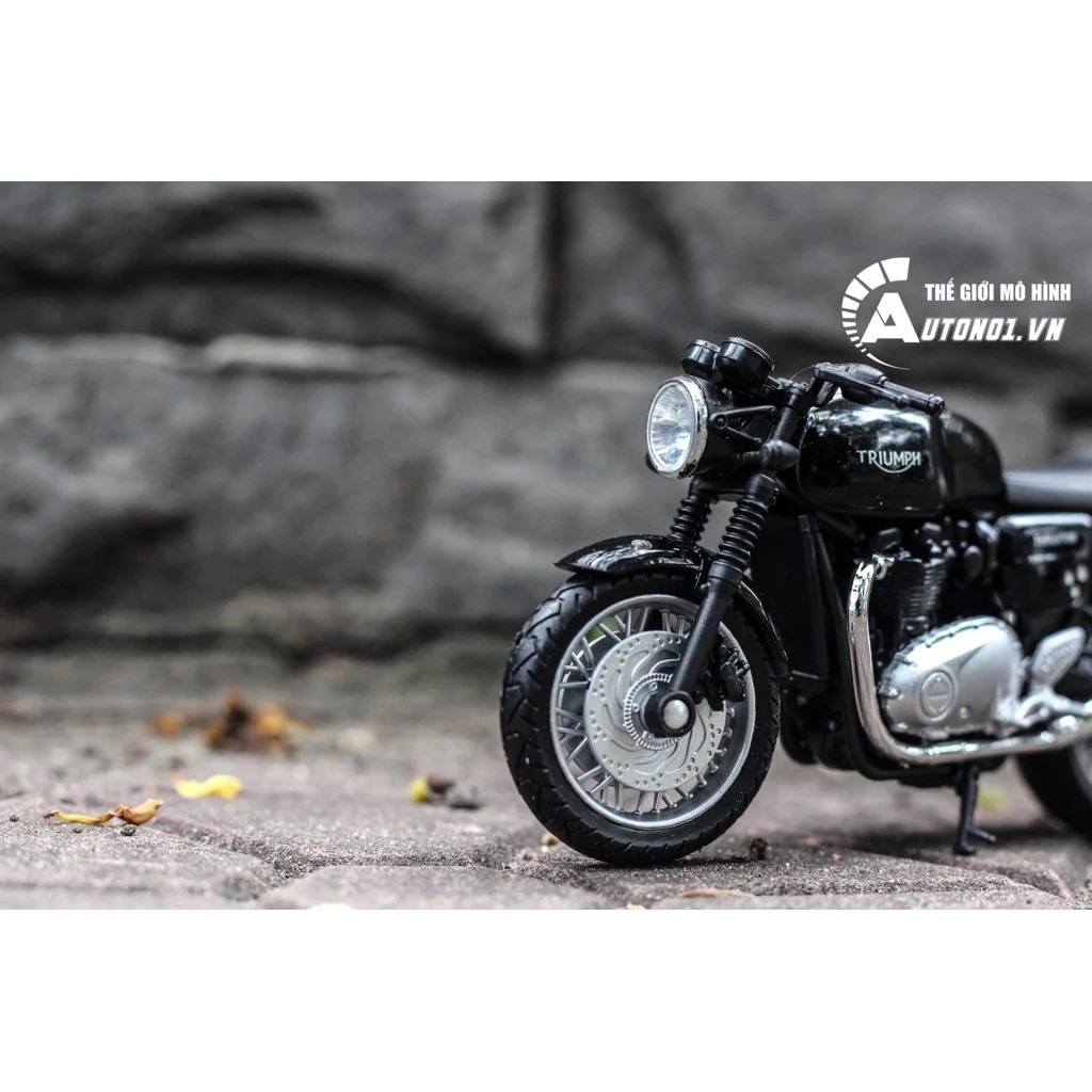 MÔ HÌNH XE MÔ TÔ TRIUMPH THRUXTON 1200 1:18 WELLY 5454