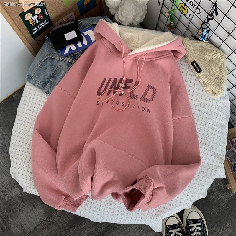 Áo len lông cừu dáng rộng thời trang thu đông phong cách Hàn Quốc cho nữ