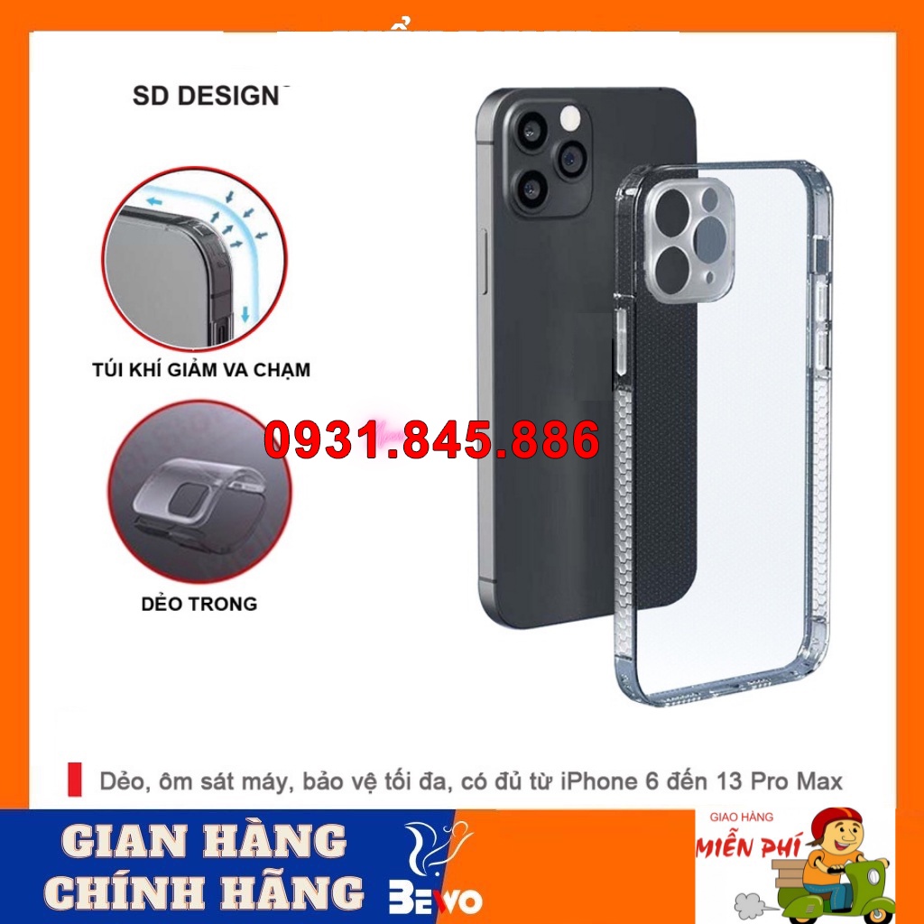 ⚡Cao Cấp⚡ỐP Lưng Trong Suốt SD Design TÁO ĐÓNG HỘP CAO CẤP DÀNH CHO IPhone 6 6s 7 8 Plus X Xs Max 11 Pro Max Xr 12 13 14