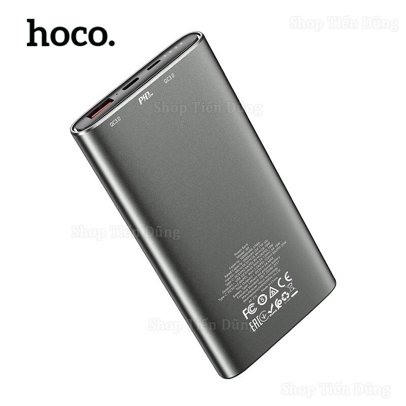 Pin Sạc Dự Phòng Hoco J83 Dung Lượng 10000mAh Sạc Nhanh PD20w + QC 18W Thiết Kết Mỏng Nhỏ Gọn