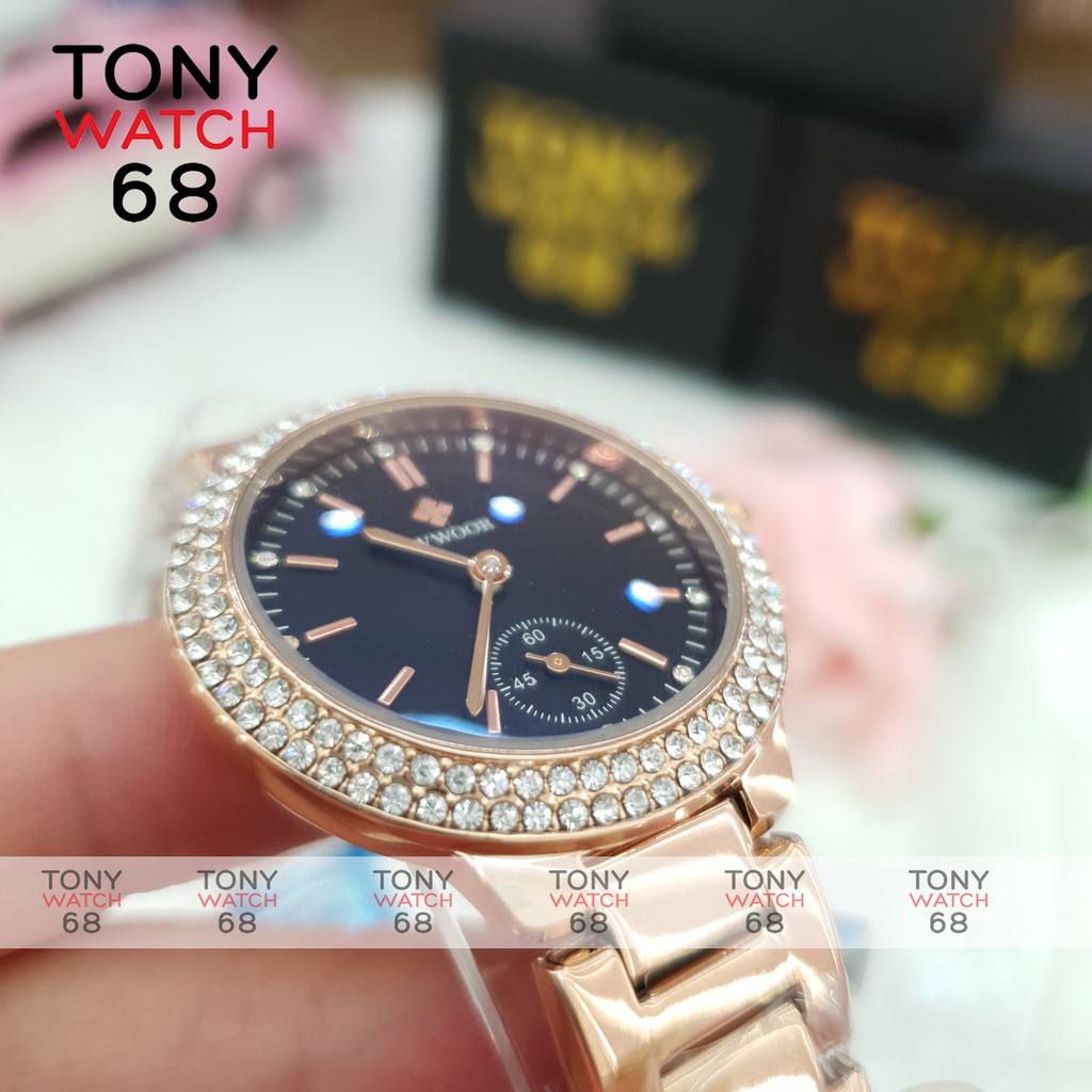 Đồng hồ nữ chính hãng Wwoor đeo tay dây kim loại chống nước tuyệt đối Tony Watch 68