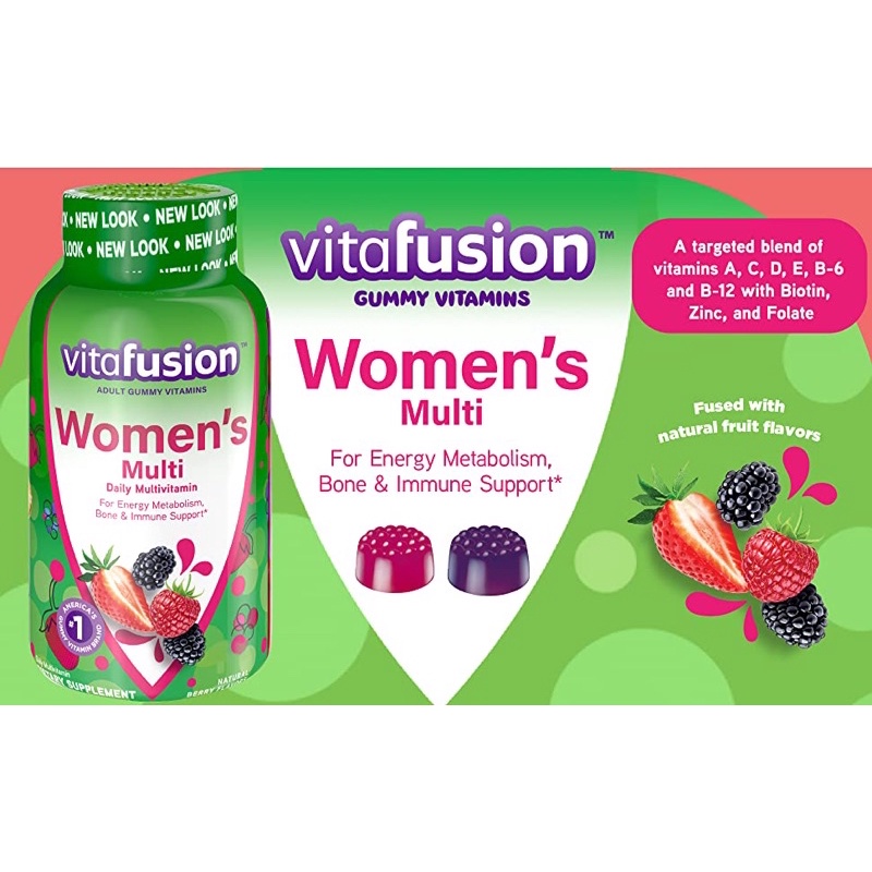 Vitafusion Women’s Multivitamin 220 viên Date 2023
