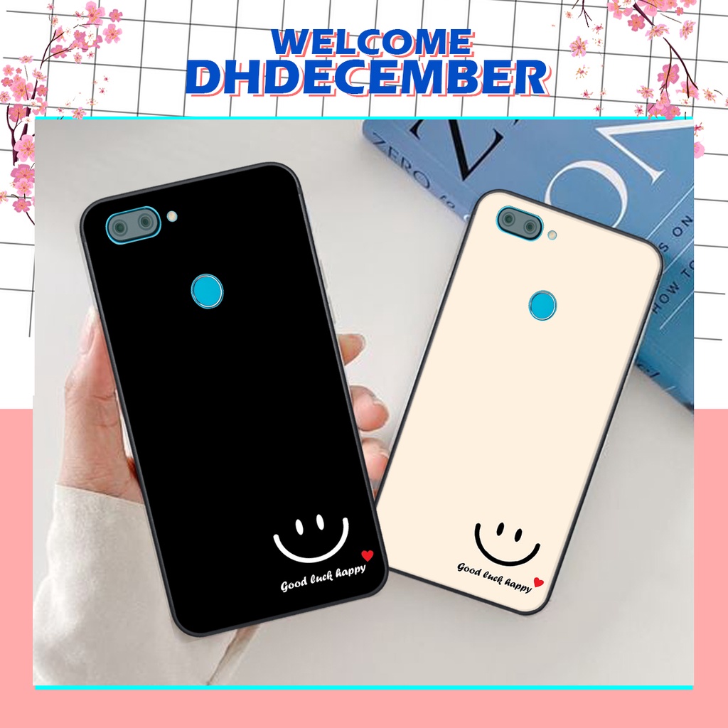 Ốp lưng Xiaomi MI 8 LITE in hình nice ,good luck happy ốp xinh viền dẻo đẹp chất