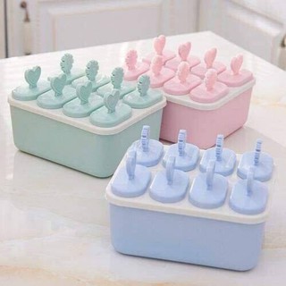 Bộ 8 khuôn làm kem cho bé yêu nhựa cao cấp