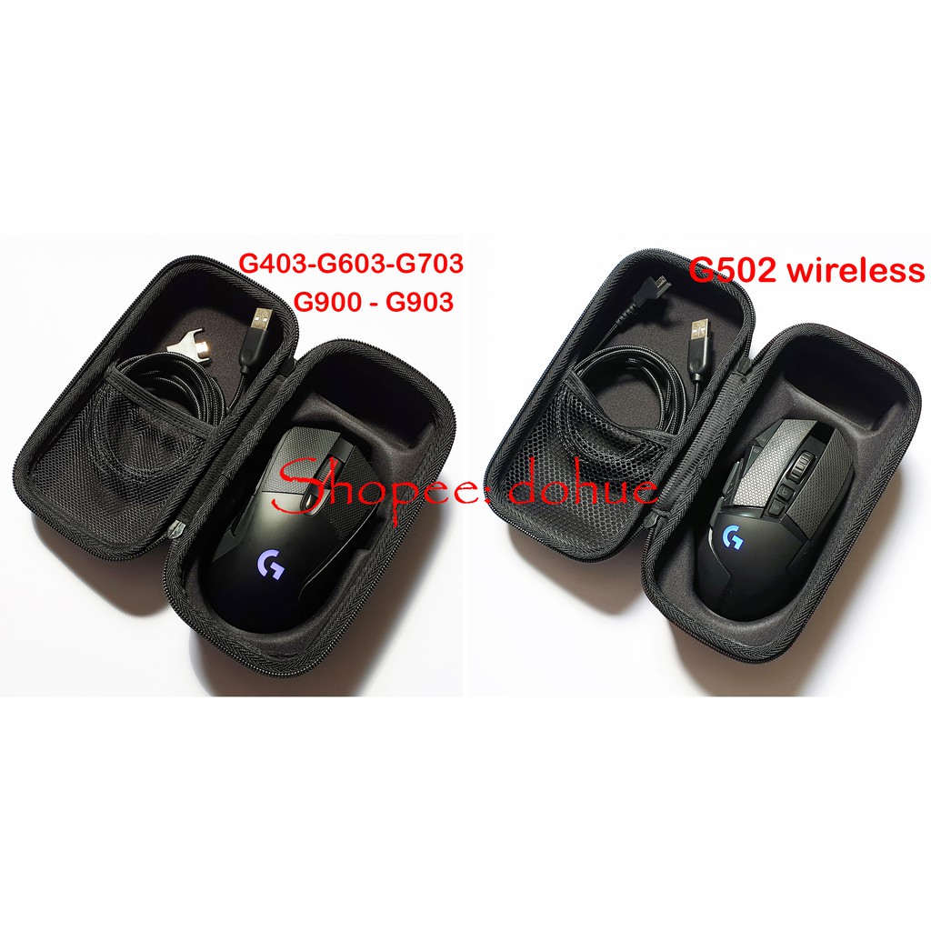 SHEAWA Custodia Protettiva Da Viaggio Per Mouse Logitech G900/G903/G403/G603/G703/GPW – Semimpermeabile, Antiurto, Con Cerniera, Morbida