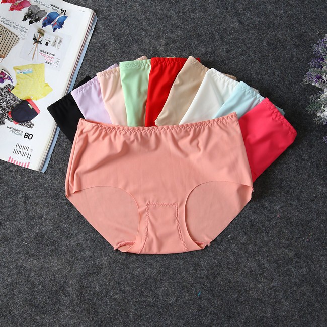 SUXI Quần Lót Thun Lạnh Mềm Giấu Đường May Cho Nữ