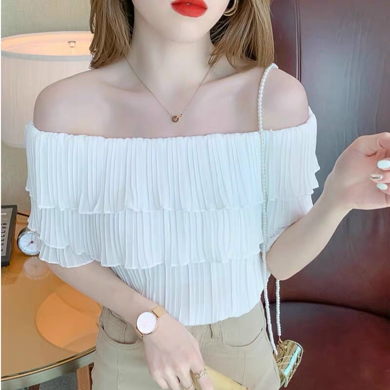 Áo sơ mi nữ trễ vai nhẹ nhàng quyến rũ QCNP4231