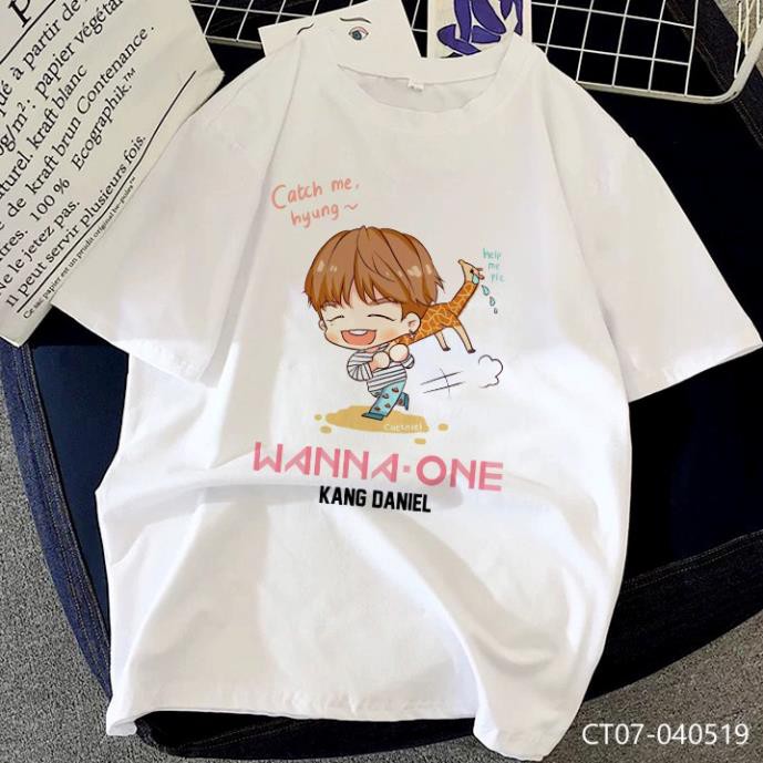 SALE- Áo thun Kang Daniel Chibi Wanna One Kpop - áo siêu chất