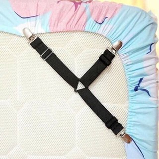 Combo Set Bộ 4 Miếng Kẹp Ga Giường, Drap, Nẹp Dây Thun Cố Định Giữ Phẳng, Drap, Tấm Trải Giường Chịu Lực
