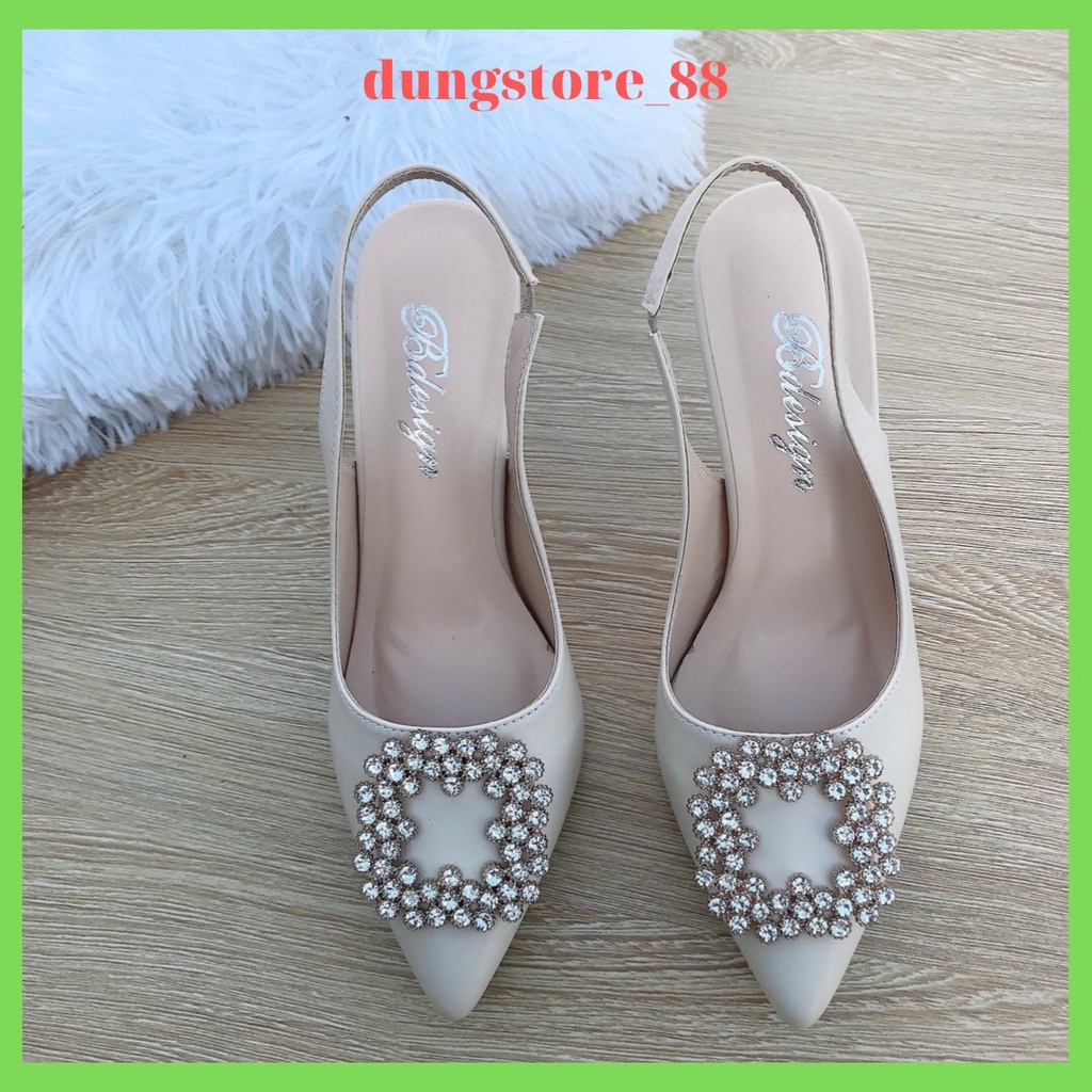 Giày Cao Gót Nữ 8 Phân Chất Da Đẹp Dáng Công Sở DD89