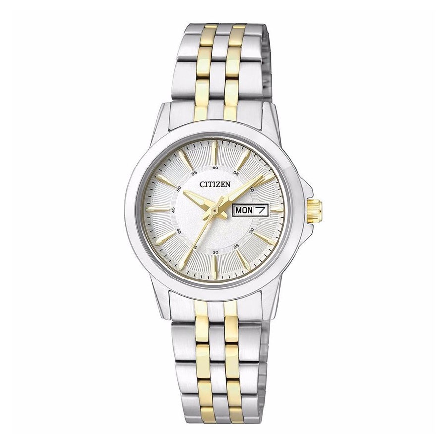 Đồng Hồ Nữ Citizen Dây Thép Không Gỉ EQ0608-55A - Mặt Trắng