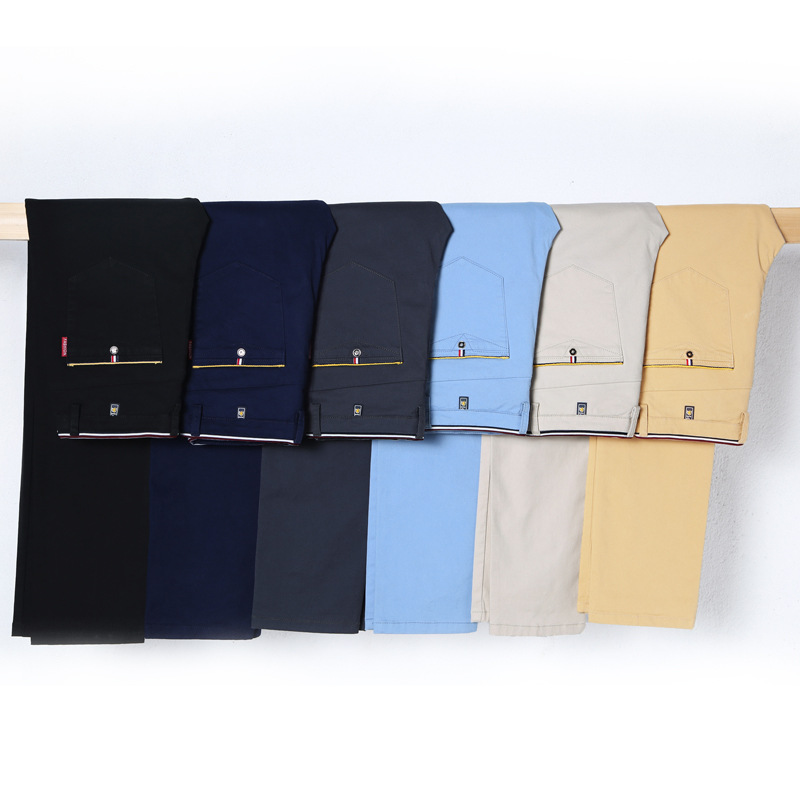 Quần Dài Chinos BEFOYI Cotton Co Giãn Phong Cách Công Sở Lịch Sự Cho Nam