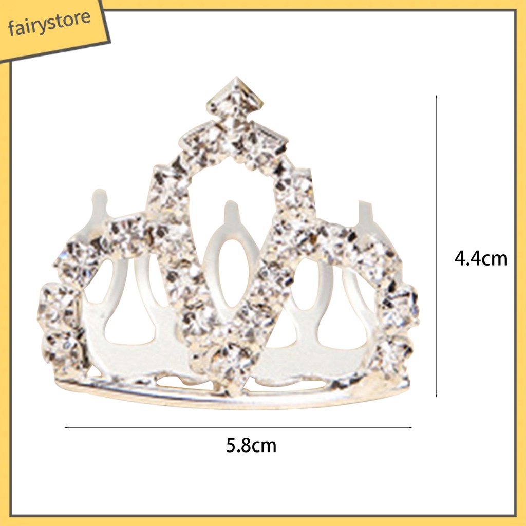Vương miện cài tóc đính đá dễ thương cho bé