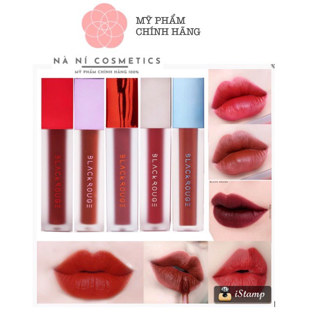 [CHÍNH HÃNG] SON KEM LÌ BLACK ROUGE AIR FIT VELVET TINT (Version 1-2-3)