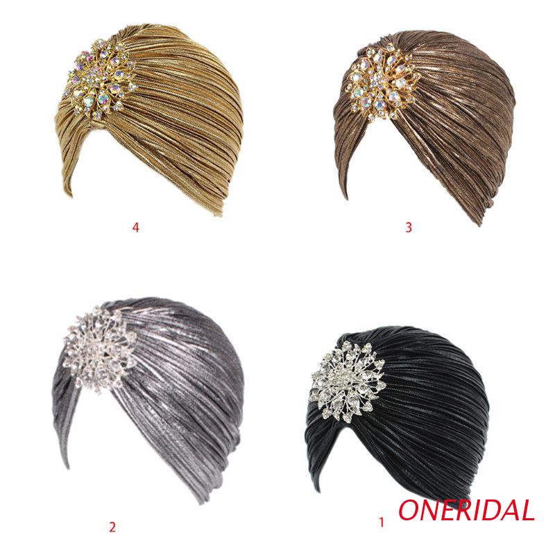 Mũ turban trùm đầu co giãn nhiều màu sắc phong cách Hồi Giáo dành cho nữ