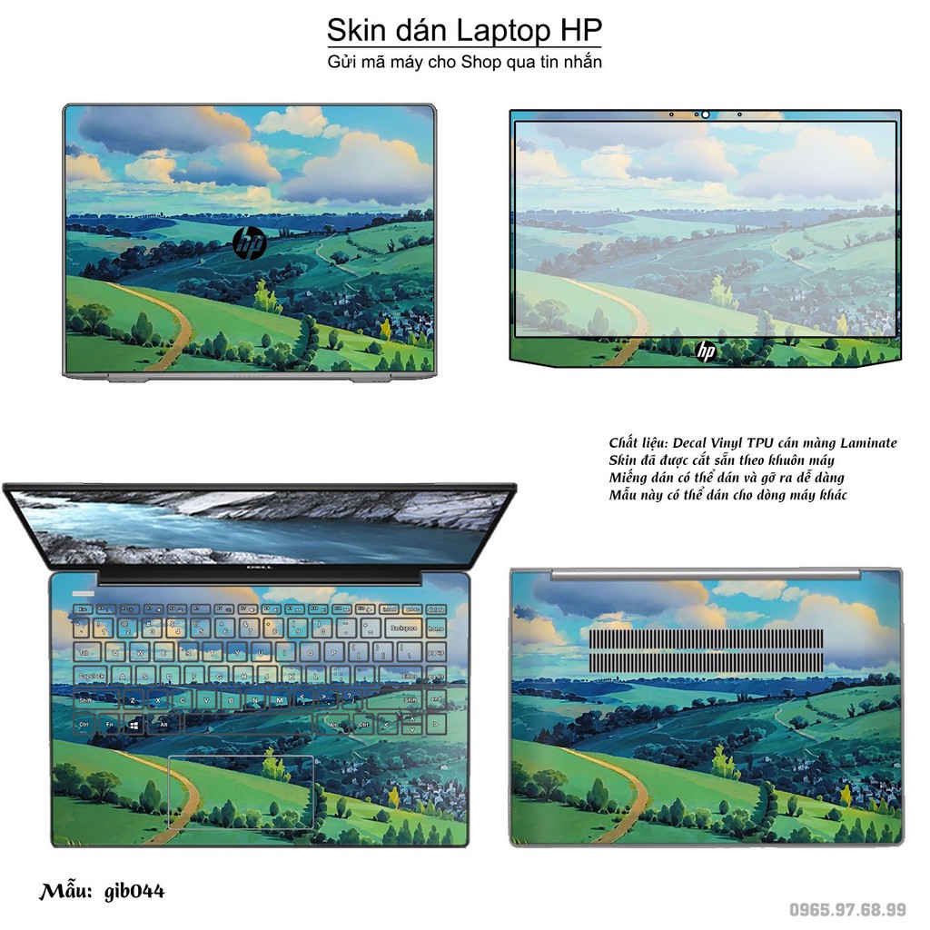 Skin dán Laptop HP in hình Ghibli film (inbox mã máy cho Shop)