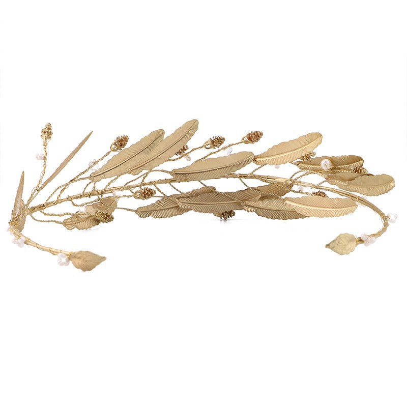 Băng đô cài tóc hình vương miện phong cách Vintage cho cô dâu