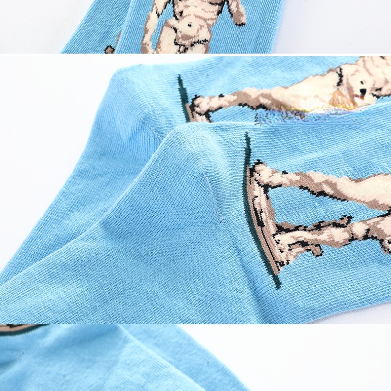 Đôi Vớ In Hình Tranh Sơn Dầu Van Gogh Nghệ Thuật Mùa Thu Đông Retro Mới Của Nữ