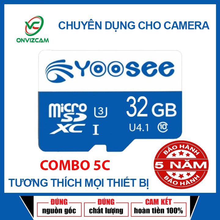 Combo 05 thẻ nhớ Micro SD 32G dùng cho camera