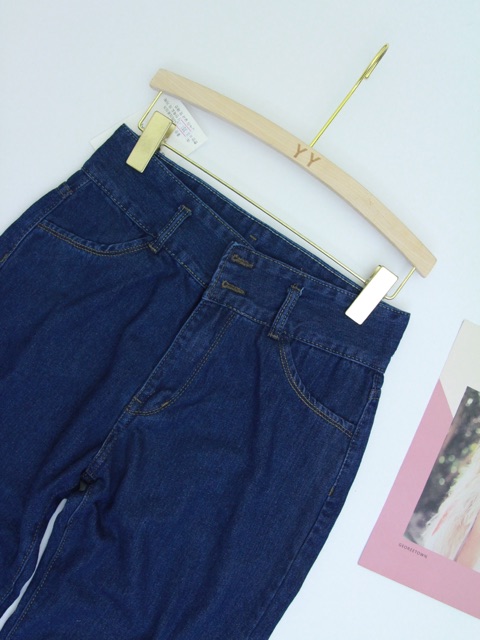 [Mã SKAMA06 giảm 8% tối đa 50K đơn 250K] QNU33 - QUẦN JEAN XANH ỐNG CÔN THỤNG NỮ | BigBuy360 - bigbuy360.vn