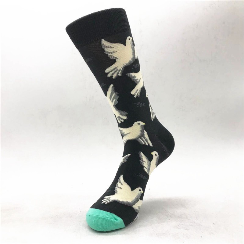Tất cotton dài thoáng khí họa tiết độc đáo cho nam | BigBuy360 - bigbuy360.vn