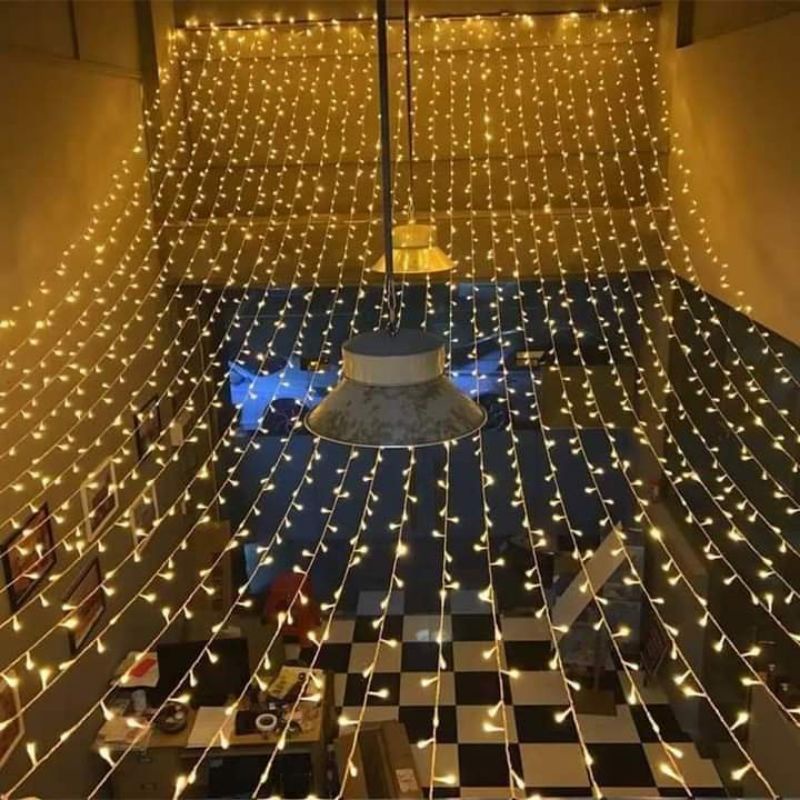 Dây Đèn Led trang trí Chống Nước 50m, Đèn trang trí quán cà phê ngoài trời