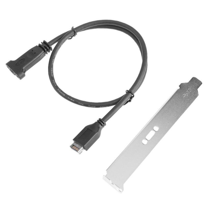 Cáp Chuyển Đổi 50cm Usb 3.1 Type-E Sang Usb-C