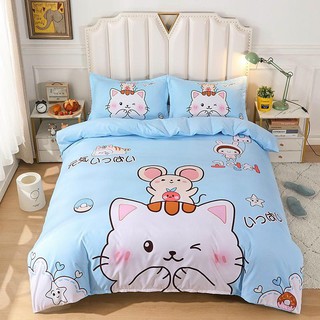 Bộ Drap - Chăn Phao Cotton Magic Hoạt Hình 3D