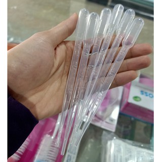 Túi 100 ống bóp nhỏ giọt, hút sữa, dụng cụ làm mỹ phẩm pipet 1ml - 3ml