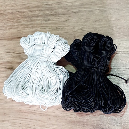 Dây Thun Khuy Sợi Chỉ Tròn Lớn 2mm - Dài 12mm Co Giãn Tốt Dùng Cho May Vá - Làm Đồ Cột Tóc Và Trang Trí Handmade