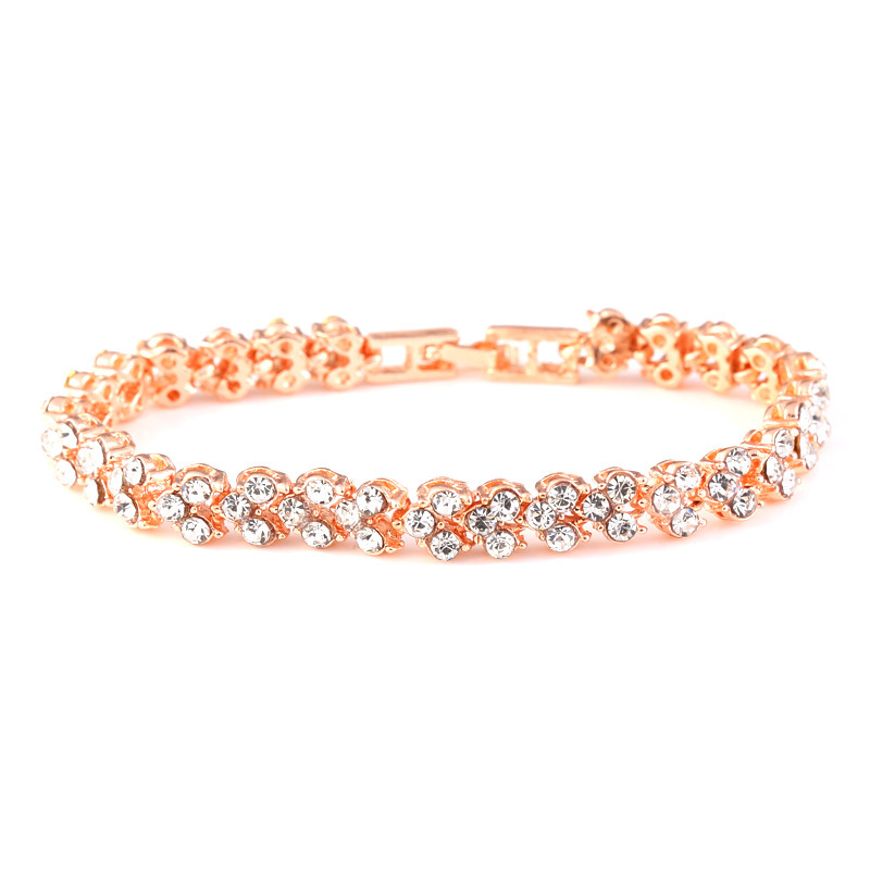 Vòng Tay Đính Đá Zircon Sang Trọng Cho Nữ