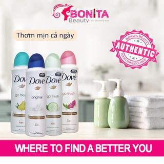 Xịt khử mùi dove spray body mist 150ml