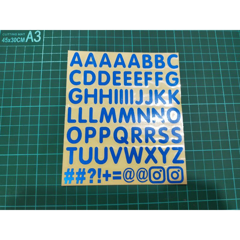 Sticker Dán Tường Hình Bảng Chữ Cái