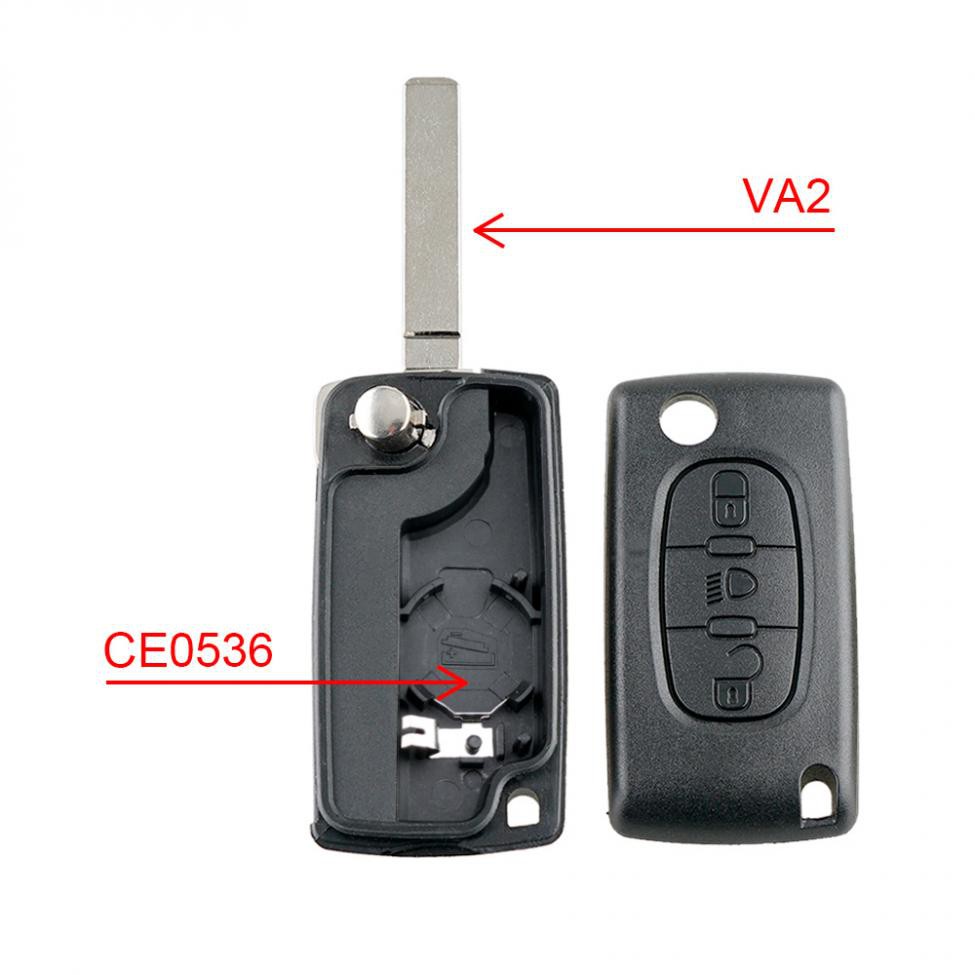 Vỏ Chìa Khóa 3 Nút Thay Thế Cho Citroen C2 C3 C4 C5 C6