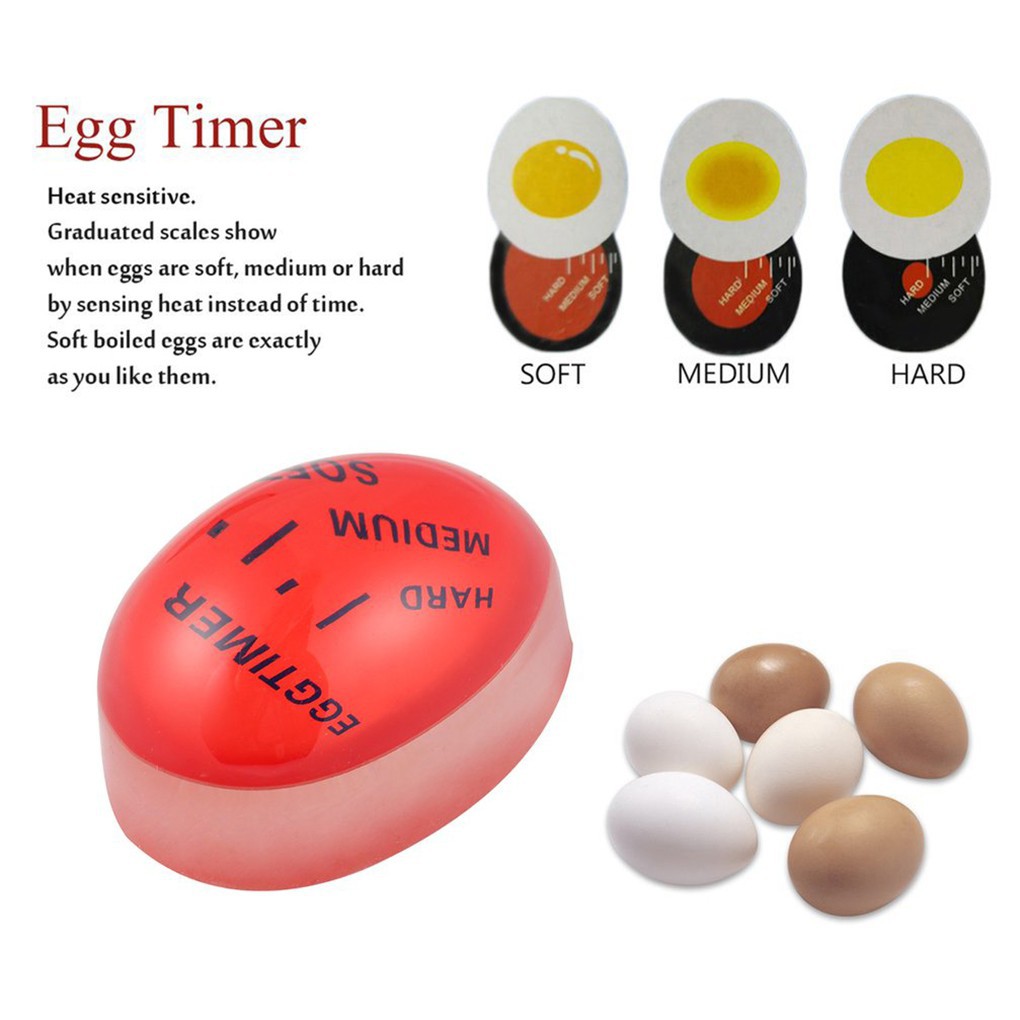 Egg Color Changing Timer Yummy Soft Eggs Cooking Timer Kitchen Clock Tool