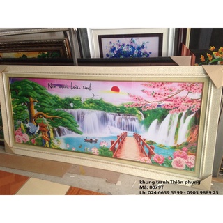 Tranh đính đá non nước hữu tình