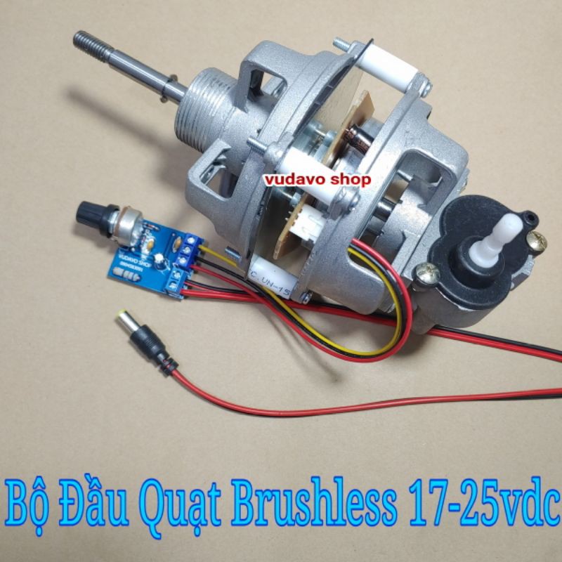 Đầu quạt không chổi than 17 24v BLDC