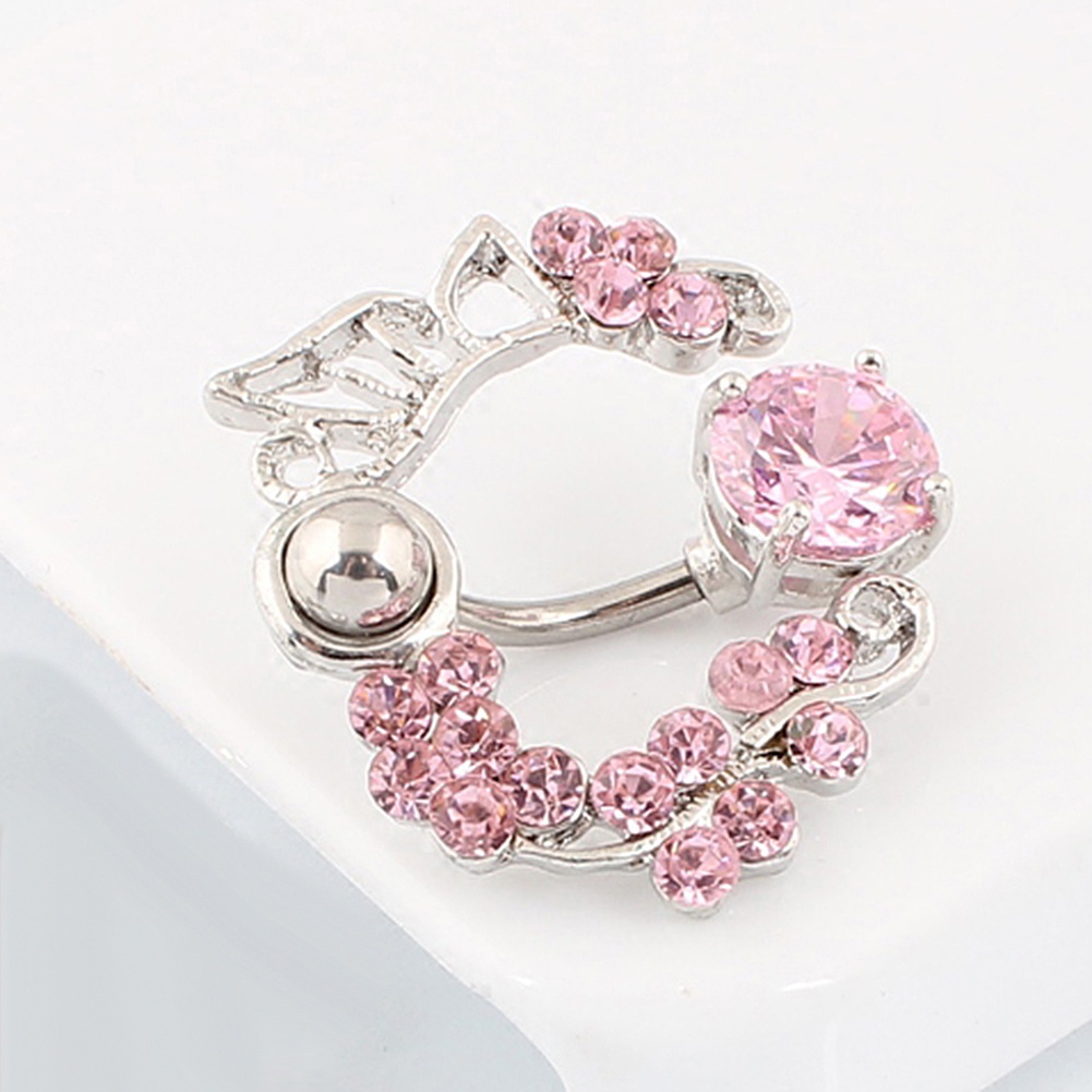 Khuyên rốn hình hoa và bướm đính thời trang cho nữ